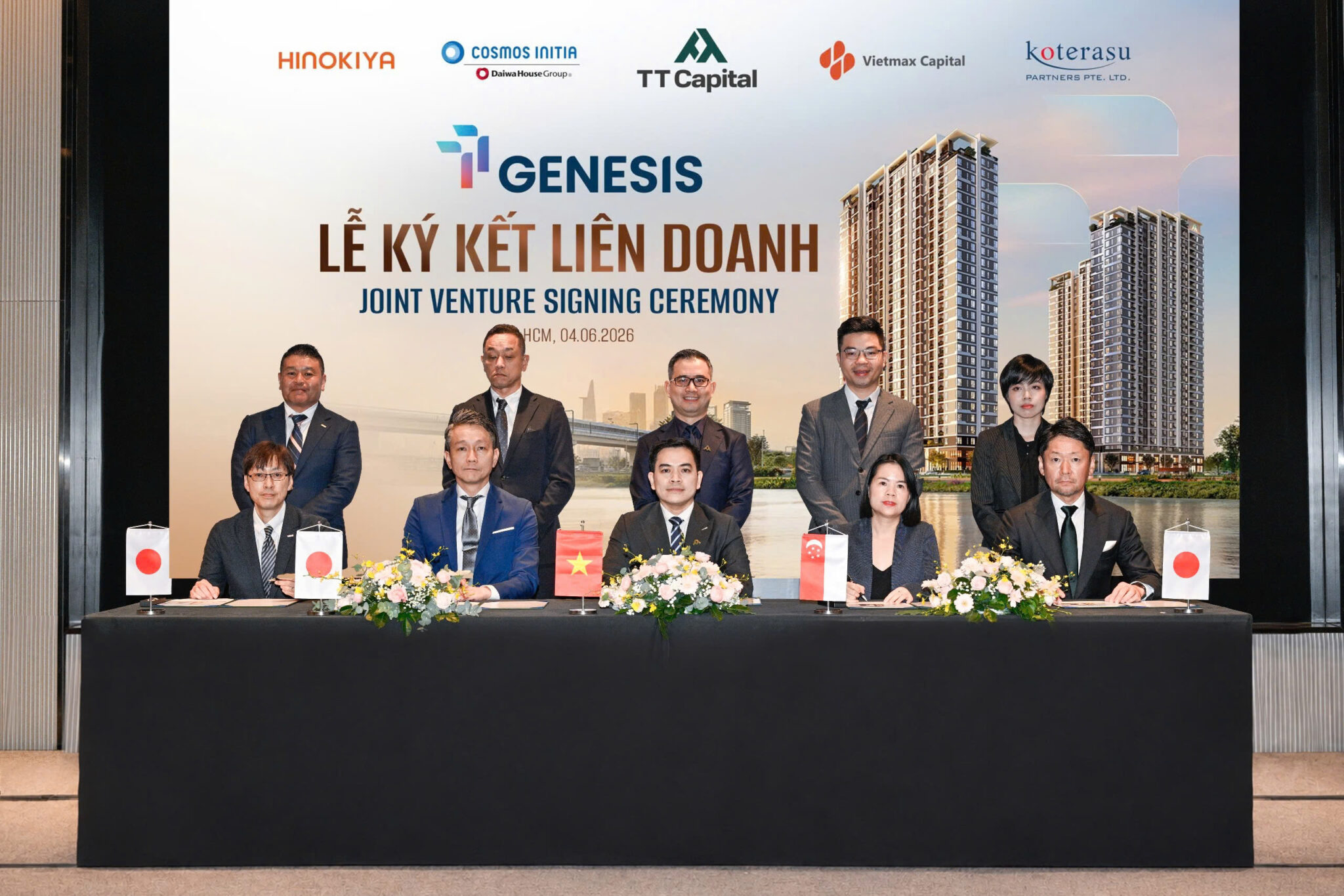 Lễ ký kết liên doanh phát triển dự án TT GENESIS